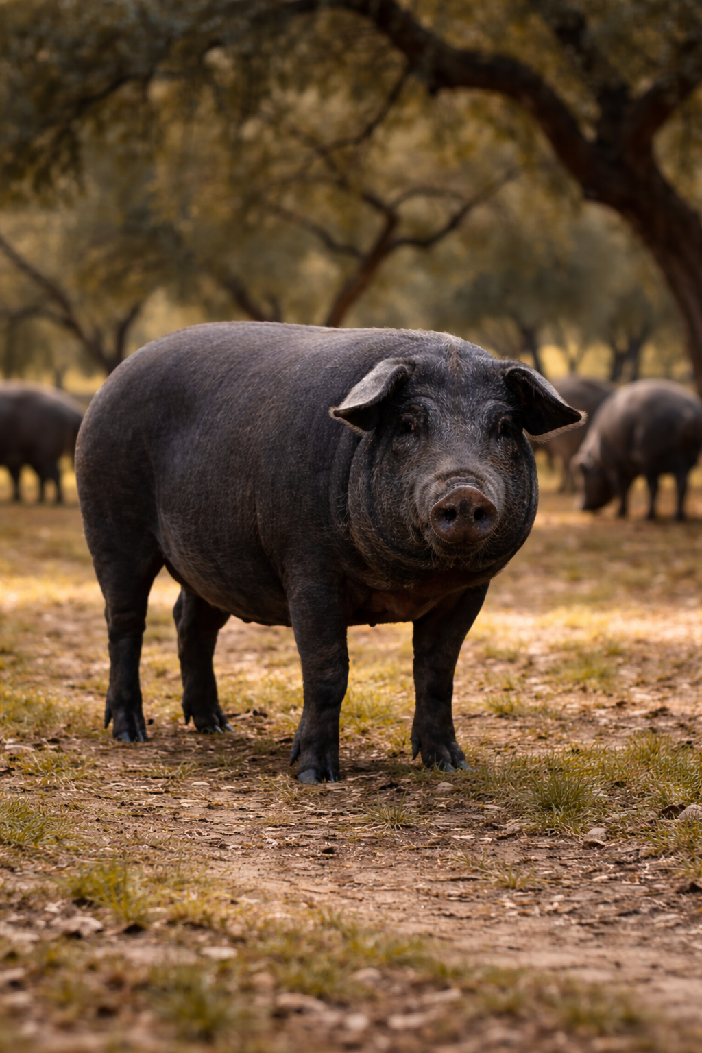 Jamón de bellota loncheado con bellotas